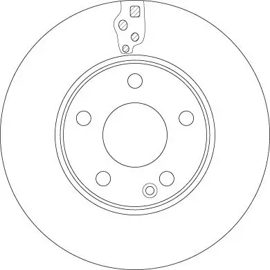 Bremsscheibe TRW DF6548 Bild Bremsscheibe TRW DF6548