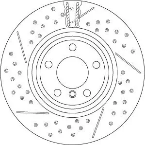 Bremsscheibe TRW DF6606S