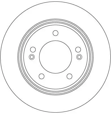 Bremsscheibe Hinterachse TRW DF6627 Bild Bremsscheibe Hinterachse TRW DF6627