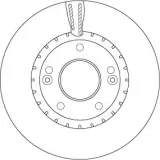 Bremsscheibe TRW DF6628