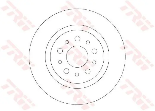 Bremsscheibe Hinterachse TRW DF6714