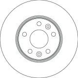 Bremsscheibe TRW DF6720S