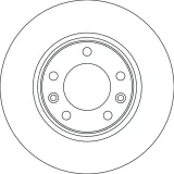 Bremsscheibe TRW DF6780