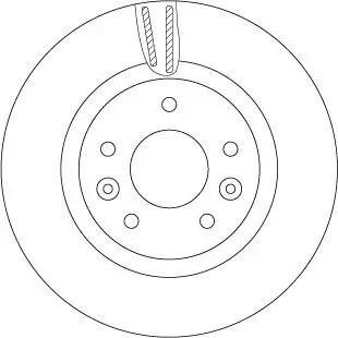 Bremsscheibe TRW DF6786