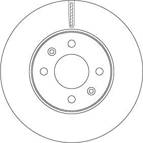 Bremsscheibe Vorderachse TRW DF6794 Bild Bremsscheibe Vorderachse TRW DF6794
