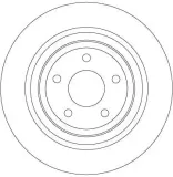 Bremsscheibe TRW DF6872