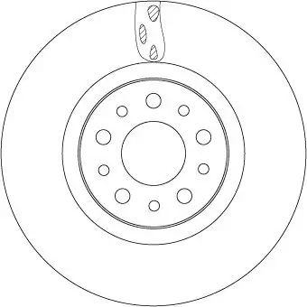 Bremsscheibe Vorderachse TRW DF6933