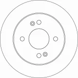 Bremsscheibe Hinterachse TRW DF6949