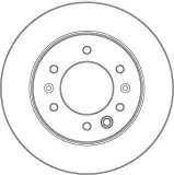 Bremsscheibe Hinterachse TRW DF6961S