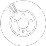 Bremsscheibe Vorderachse TRW DF6964