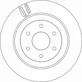 Bremsscheibe Hinterachse TRW DF6967