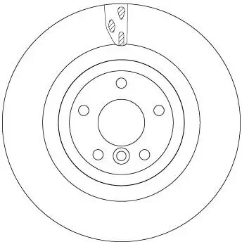 Bremsscheibe Hinterachse TRW DF6969S