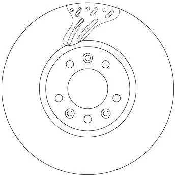 Bremsscheibe TRW DF6977S