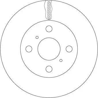 Bremsscheibe TRW DF7114 Bild Bremsscheibe TRW DF7114