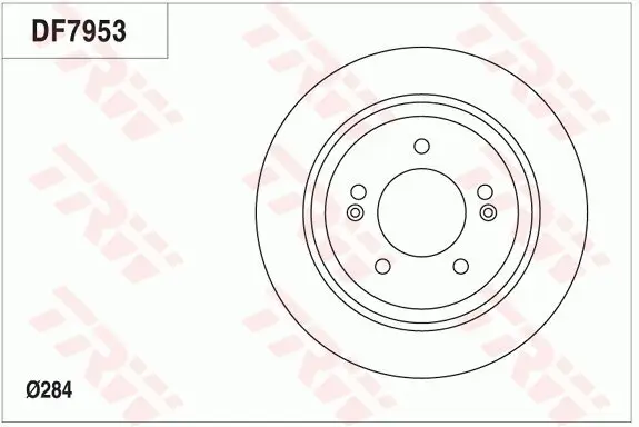 Bremsscheibe Hinterachse TRW DF7953