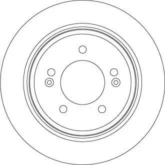 Bremsscheibe Hinterachse TRW DF7953 Bild Bremsscheibe Hinterachse TRW DF7953