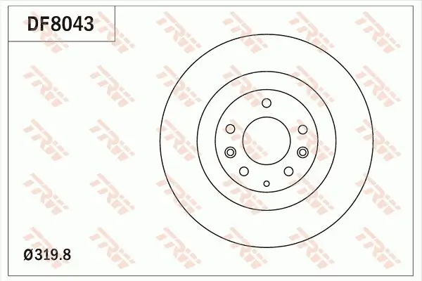 Bremsscheibe TRW DF8043