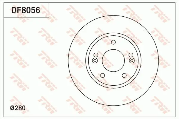 Bremsscheibe TRW DF8056