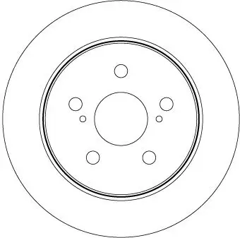 Bremsscheibe Hinterachse TRW DF8335