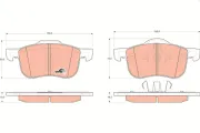 Bremsbelagsatz, Scheibenbremse TRW GDB1388