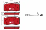 Bremsbelagsatz, Scheibenbremse TRW GDB1543DTE