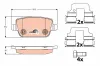 Bremsbelagsatz, Scheibenbremse Hinterachse TRW GDB1732 Bild Bremsbelagsatz, Scheibenbremse Hinterachse TRW GDB1732