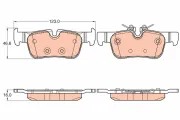 Bremsbelagsatz, Scheibenbremse TRW GDB2063