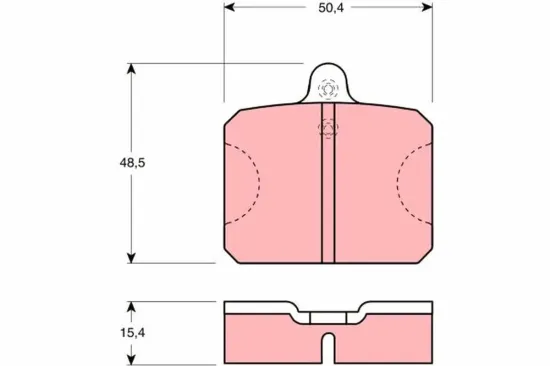 Bremsbelagsatz, Scheibenbremse Vorderachse TRW GDB300 Bild Bremsbelagsatz, Scheibenbremse Vorderachse TRW GDB300