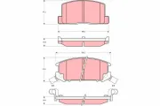 Bremsbelagsatz, Scheibenbremse TRW GDB3058