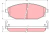 Bremsbelagsatz, Scheibenbremse TRW GDB3232 Bild Bremsbelagsatz, Scheibenbremse TRW GDB3232