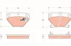 Bremsbelagsatz, Scheibenbremse TRW GDB3243 Bild Bremsbelagsatz, Scheibenbremse TRW GDB3243
