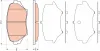 Bremsbelagsatz, Scheibenbremse Vorderachse TRW GDB3401 Bild Bremsbelagsatz, Scheibenbremse Vorderachse TRW GDB3401