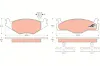 Bremsbelagsatz, Scheibenbremse Vorderachse TRW GDB454 Bild Bremsbelagsatz, Scheibenbremse Vorderachse TRW GDB454