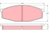 Bremsbelagsatz, Scheibenbremse Vorderachse TRW GDB747 Bild Bremsbelagsatz, Scheibenbremse Vorderachse TRW GDB747