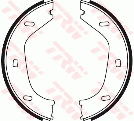 Bremsbackensatz, Feststellbremse TRW GS8219 Bild Bremsbackensatz, Feststellbremse TRW GS8219