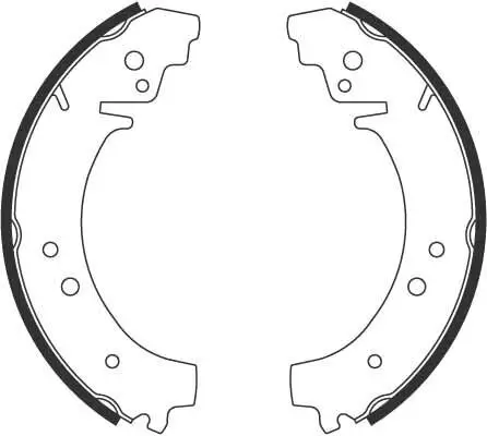 Bremsbackensatz Hinterachse TRW GS8222 Bild Bremsbackensatz Hinterachse TRW GS8222