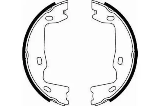 Bremsbackensatz, Feststellbremse Hinterachse TRW GS8223 Bild Bremsbackensatz, Feststellbremse Hinterachse TRW GS8223