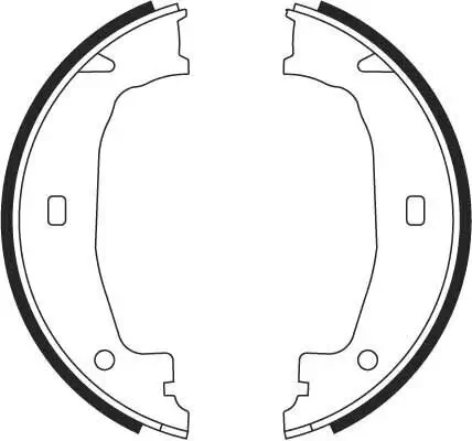 Bremsbackensatz, Feststellbremse Hinterachse TRW GS8432 Bild Bremsbackensatz, Feststellbremse Hinterachse TRW GS8432