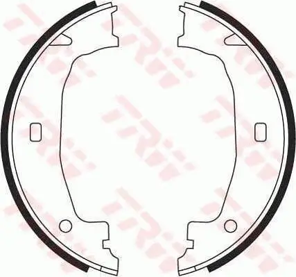 Bremsbackensatz, Feststellbremse Hinterachse TRW GS8432 Bild Bremsbackensatz, Feststellbremse Hinterachse TRW GS8432