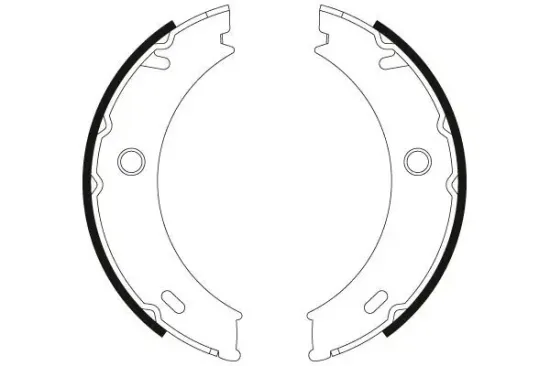 Bremsbackensatz, Feststellbremse TRW GS8466 Bild Bremsbackensatz, Feststellbremse TRW GS8466