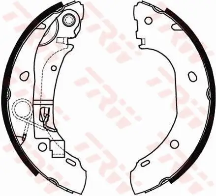 Bremsbackensatz TRW GS8472 Bild Bremsbackensatz TRW GS8472