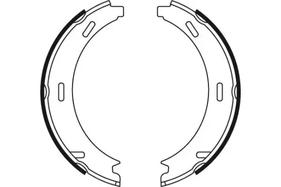 Bremsbackensatz, Feststellbremse TRW GS8481 Bild Bremsbackensatz, Feststellbremse TRW GS8481
