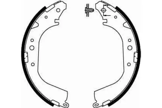 Bremsbackensatz Hinterachse TRW GS8502 Bild Bremsbackensatz Hinterachse TRW GS8502