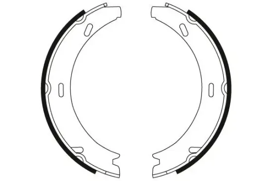 Bremsbackensatz, Feststellbremse TRW GS8595 Bild Bremsbackensatz, Feststellbremse TRW GS8595