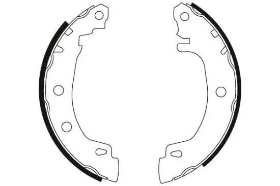 Bremsbackensatz Hinterachse TRW GS8616 Bild Bremsbackensatz Hinterachse TRW GS8616