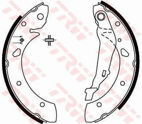 Bremsbackensatz Hinterachse TRW GS8632