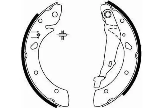 Bremsbackensatz Hinterachse TRW GS8632 Bild Bremsbackensatz Hinterachse TRW GS8632