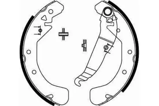 Bremsbackensatz Hinterachse TRW GS8637 Bild Bremsbackensatz Hinterachse TRW GS8637