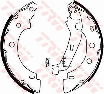 Bremsbackensatz Hinterachse TRW GS8650 Bild Bremsbackensatz Hinterachse TRW GS8650