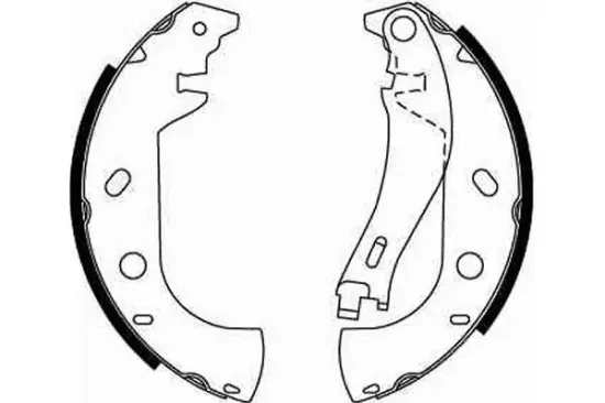 Bremsbackensatz Hinterachse TRW GS8653 Bild Bremsbackensatz Hinterachse TRW GS8653